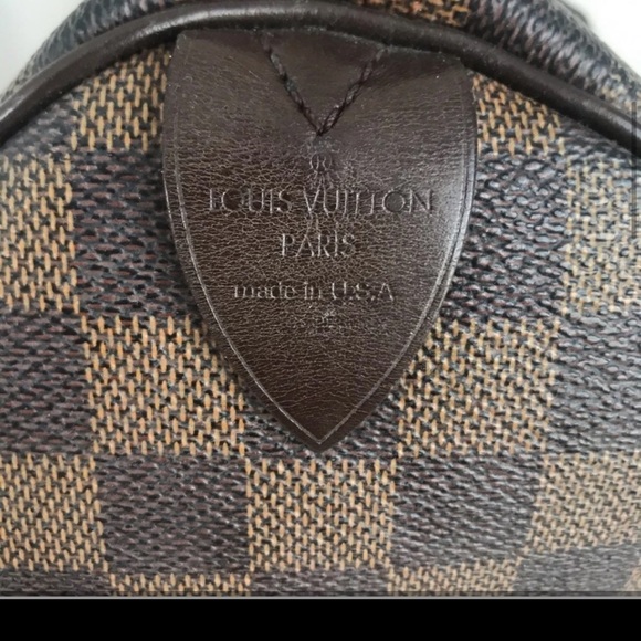 Authentic Louis Vuitton Damier Ebene Speedy 30 - Picture 8 of 12